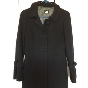 Jcrew sz 0 black coat